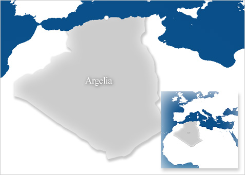 El mundo ante el virus de la gripe A | Mapa de Argelia