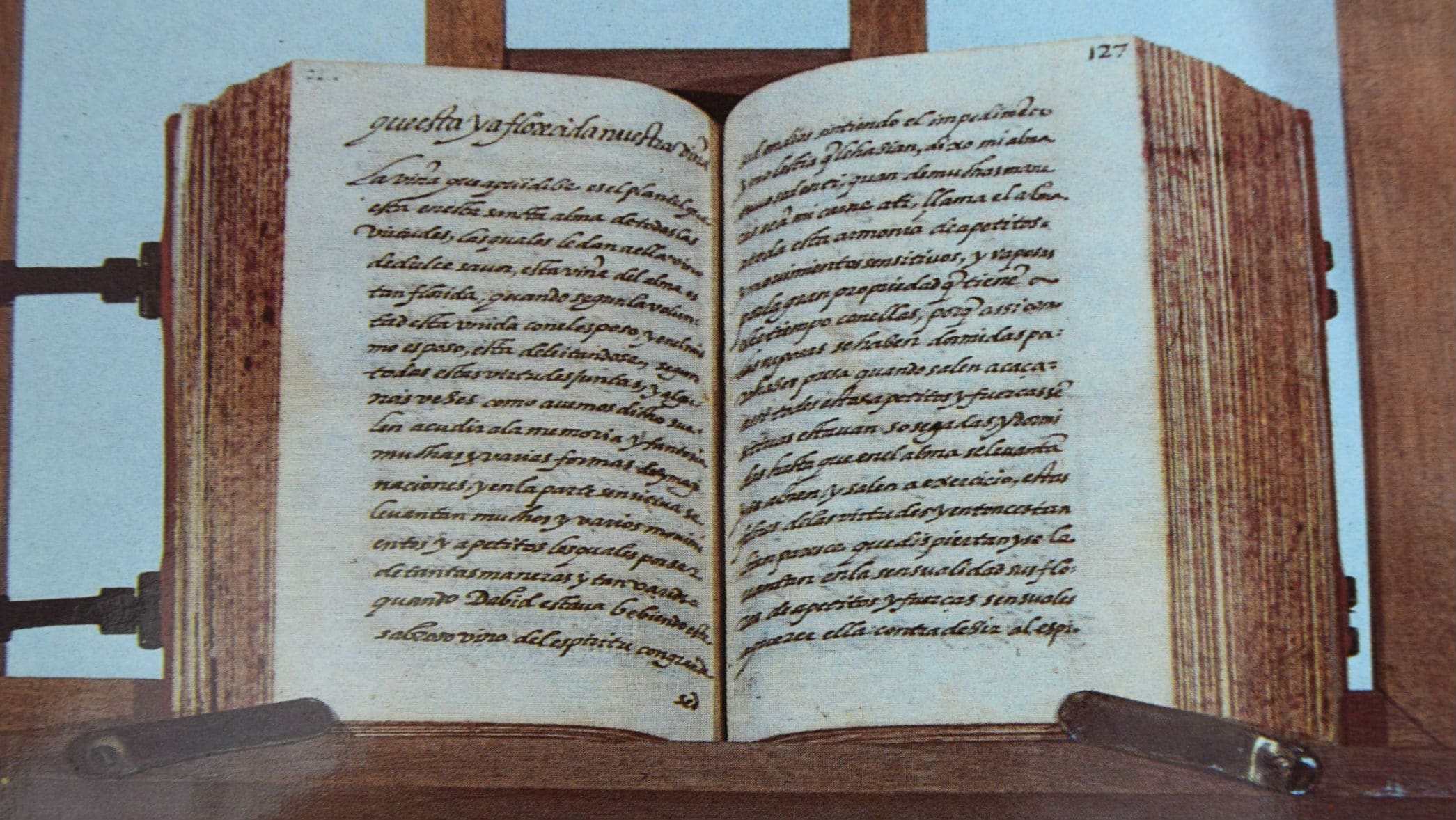 Manuscrito del CÃ¡ntico Espiritual que se encuentra en el convento de las carmelitas descalzas de JaÃ©n