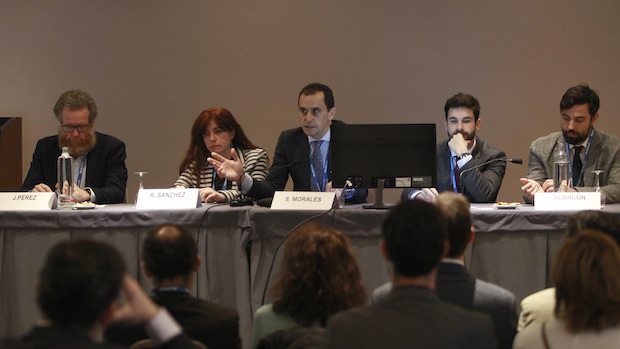 Salvador Morales durante su intervención en el Congreso