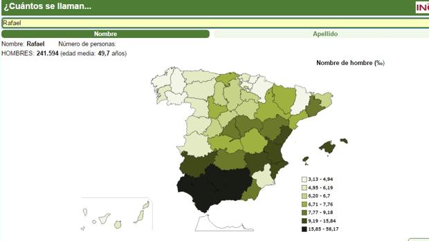 ¿Cuántas personas se llaman como tú en Córdoba?
