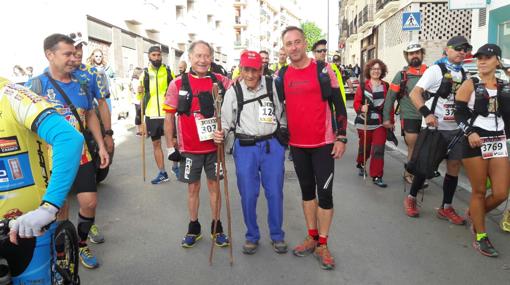 José González junto a «Super Paco» al término de la prueba de Ronda