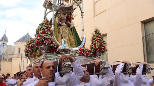 Un momento de la romería de la Virgen de Araceli