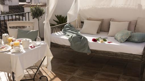 Terraza privada de una de las «suites»