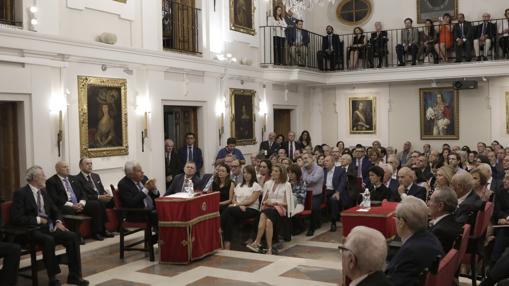 Aspecto que presentaba el salón de actos