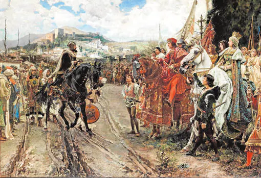 La rendición de Granada, pintada por Francisco Pradilla ABC