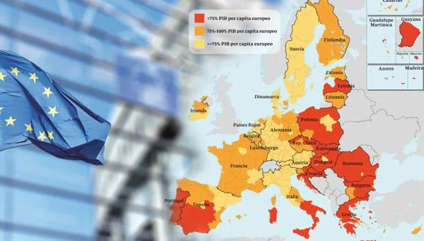 Mapa de la convergencia en Europa