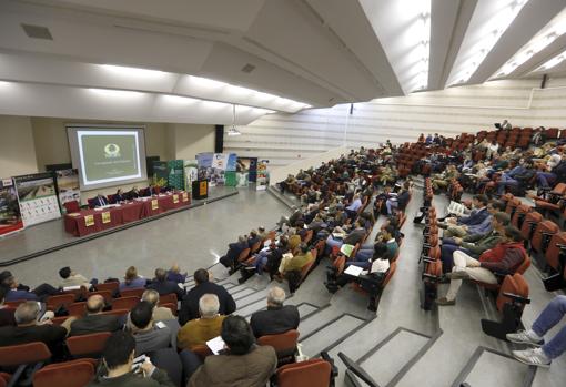 Aspecto que mostraba el Aula Magna de Rabanales