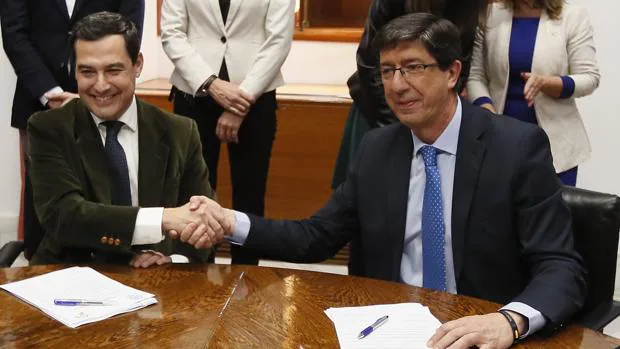 Resultado de imagen de nuevo gobierno andalucia y consejerias