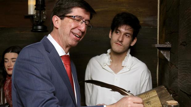 El vicepresidente de la Junta y consejero de Turismo, Regeneración, Justicia y Administración Local, Juan Marín