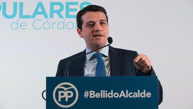 El alcaldable popular durante un acto de su partido