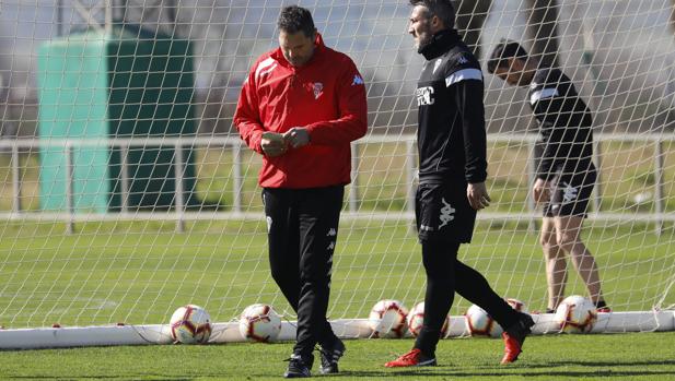 Rafael Navarro durante un entrenamiento