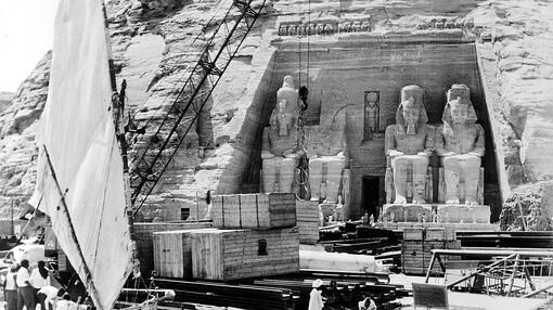 Abu Simbel, en 1964