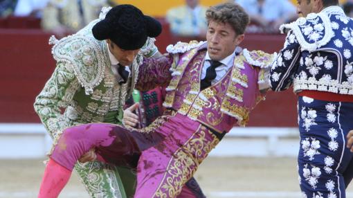 Escribano, tras la cogida de Alicante