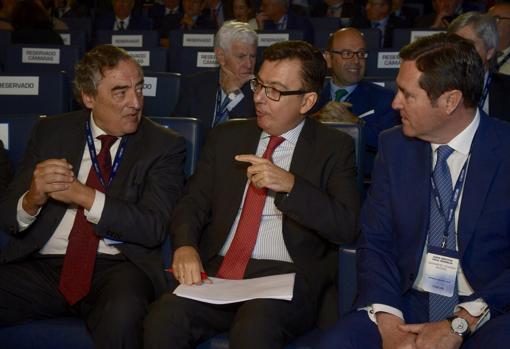 Rosell, Escolano y Garamendi, presidente de Cepyme
