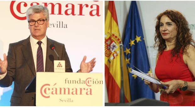 Javier Landa y María Jesús Montero