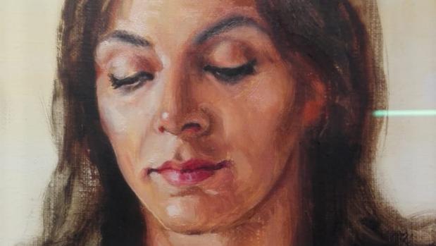 Detalle de la Inmaculada de Ricardo Suárez adquirida por la Fundación Cajasol