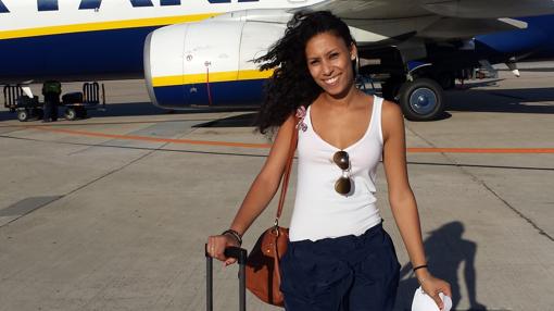 Maloma Morales, durante su estancia en España