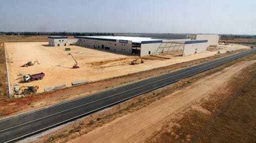 Estado actual de los trabajos de construcción de la nueva fábrica del Grupo Ybarra