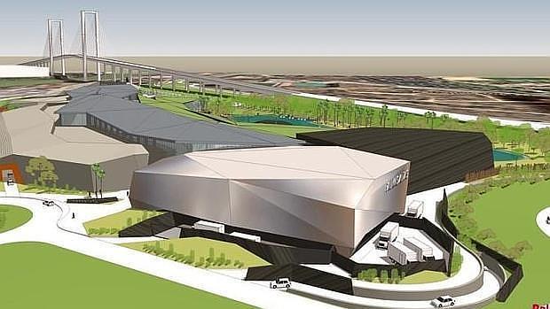 Proyección de cómo quedará el centro comercial