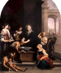 El cuadro de Santa Isabel de Hungría curando a los tiñosos