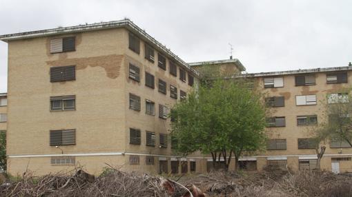 Pabellones del psiquiátrico de Miraflores antes de su demolición