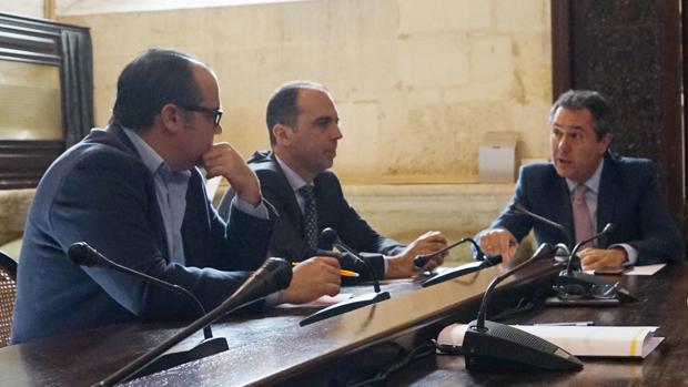 Espadas y Millán, en la reunión sobre el BTR