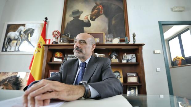 José Juan Morales, en el Cortijo del Cuarto, sede de Ancce