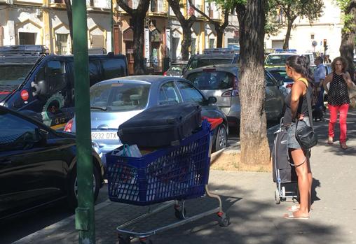 Una de las personas que okupaban el número 4 de Fray Isidoro de Sevilla