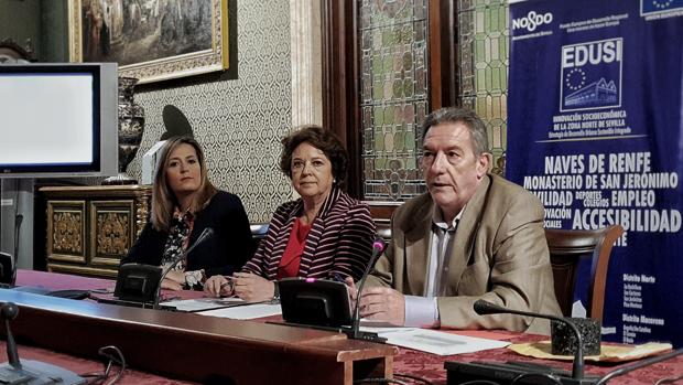 Díaz, Castreño y Pozuelo, en la rueda de prensa de este lunes