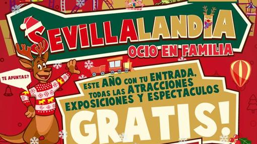 Cartel de Sevillalandia en FIBES
