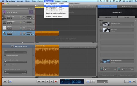 Editor GarageBand