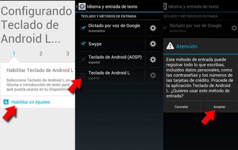 Personaliza tu smartphone con el nuevo teclado de Android L