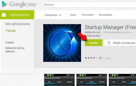 Mejora la velocidad de tu Android quitando aplicaciones del inicio de sistema