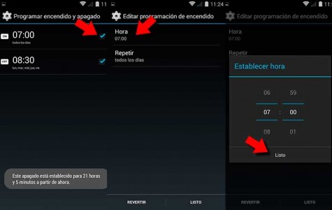 Programa el encendido y el apagado de tu smartphone