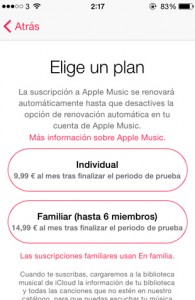 Cómo configurar Apple Music para disfrutar del periodo de pruebas de 3