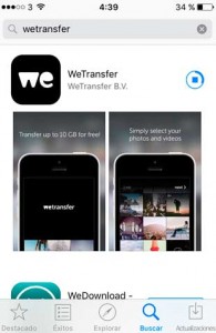 wetransfer app for iphone