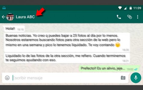Personaliza las notificaciones de WhatsApp para un contacto