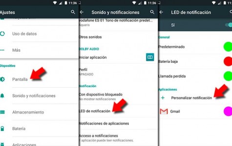 Personaliza el color de las notificaciones LED de tus aplicaciones
