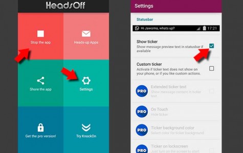 Desactiva las notificaciones flotantes de Android