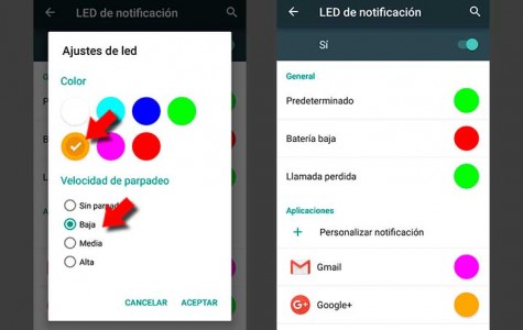 Personaliza los colores de las notificaciones LED de tu OnePlus 3