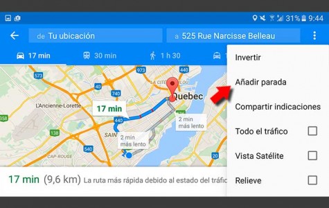 Cómo añadir paradas a tu ruta de Google Maps