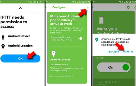 Silencia tu móvil automáticamente al llegar a una ubicación concreta