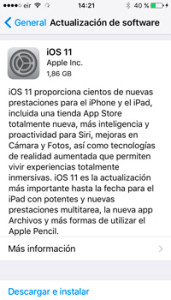 Cómo actualizar tu iPhone o iPad a iOS 11